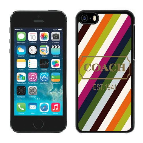 Coach Stripe Multicolor iPhone 5C Cases DQX | Women